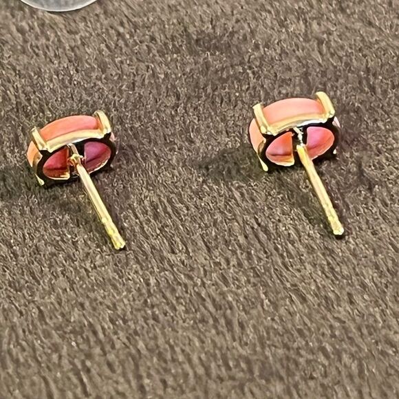 Peach Opal And Sleeping Beauty Turquoise Ring 7 And Earring Set - Picture 9 of 16